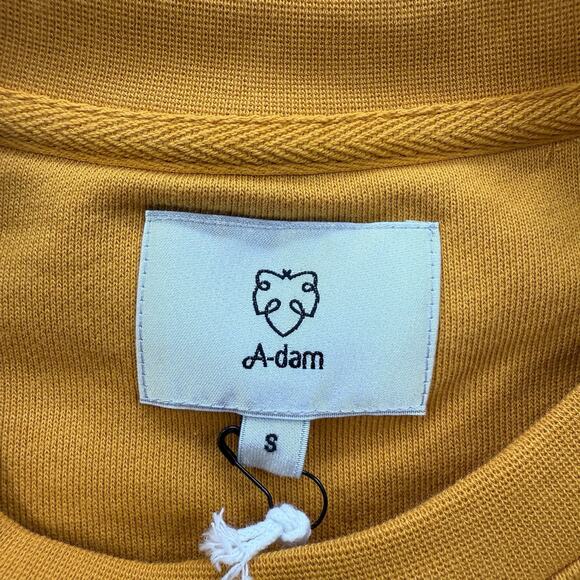 A-Dam Sweatshirt Men Small Yellow Organic Cotton Gerar Designer Long Sleeve. - Picture 3 of 11